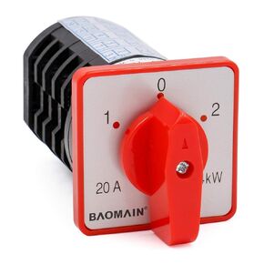 مفتاح تبديل Baomain HZ5D-20/4 M05.5-B 380V 20A 1-0-2 On-Off-On 3 أوضاع 20 محطة تحكم في الكاميرا الدوارة