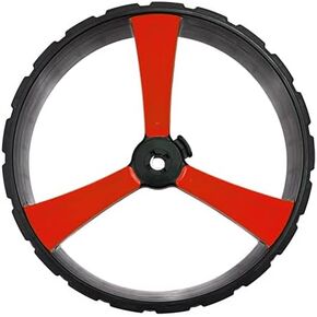MGI Zip X3 All Terrain Right Rear Wheel - 15 Milimeter Axle - (Compatible Zip X3-Zip X1), Black-Red