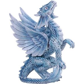 Pacific Giftware Anne Stokes Age of Dragons Iced Blue Wind Dragon Wyrmling Home Tabletop Decorative Resin Figurine