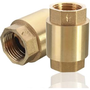 1/2'' NPT Brass In-Line Spring Vertical Check Valve Copper Control Tool 200WOG
