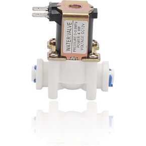 DC 12V G1/4" PE Pipe Quick Connect Solenoid Inlet Valve N/C Automatic Control Water