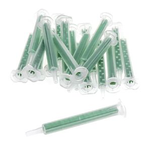 Xiaoyztan 20 Pcs 1.3ml Volume Epoxy Mixing Nozzle Tip Resin Mixer Fit for 50ml AB Glue Cartridge Glue Applicator Glue Gun