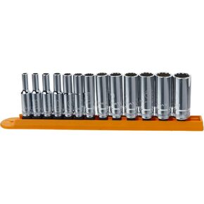 GEARWRENCH 13 Pc. 1/4" Drive 12 Pt. Deep Socket Set, Metric - 80308