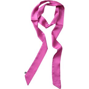 Solid Color Long Neckerchief Pure Skinny Scarf Necktie Handbag Wrap Handle Satin Belt