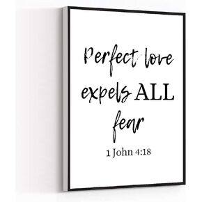 Canvas Wall Art Modern Art Print 1 CORINTHIANS 13 4-8 Love Is patient love Is Kind Love Never Fails Bible ​Verse Wall Art Painting Artwork Wall Decor For Home Office Wooden Frame Ready To Hang 8"X12"