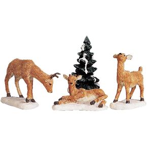 Lemax Village Collection Dad and Fawns Set of 4 #92299