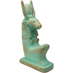 Hathor Statue Patina - Ancient Egypt Deity - Egyptian Goddess Hathor - Made in Egypt