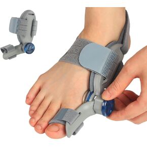 Bunion Corrector for Women Men Big Toe,Adjustable Knob Bunion Corrector for Bunion Relief,Bunion Fix with Bunion Silicone Pad,Suitable for Left and Right Feet(2PCS)
