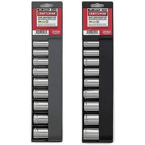 Craftsman 18 pc. 12 pt. Deep, 3/8 in. Socket Accessory Set - Metric & Standard