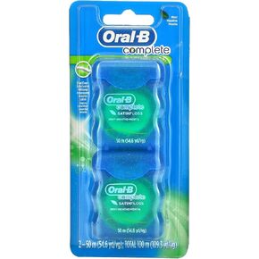 خيط تنظيف أسنان أورال-بي بطول 54 ياردة بالنعناع الساتان (6 قطع) in Kuwait