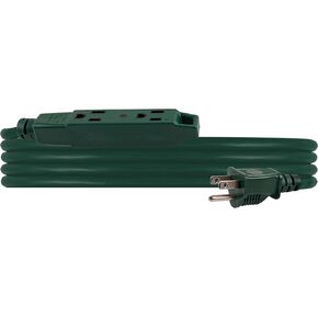 Philips 50 Ft Outdoor Extension Cord, 3 Outlet Power Cord, Use in Garage, Shed, Office or Home, Green, SPS1037GG/27
