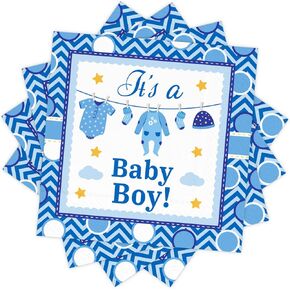 DYLIVeS Pink It's a Baby Girl Napkins, Baby Shower Dinner Napkins Disposable Paper Luncheon Cocktail Napkins for Baby Girl Shower Party Decorations Baby Shower Gender Reveal Supplies, 50 Pack, 3-Ply