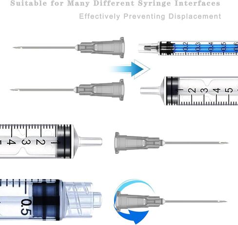 30 Gauge 1 Inch Needle: 100 Pcs Luer Lock Needles - Individually Sealed Packages (30G) in Saudi Arabia