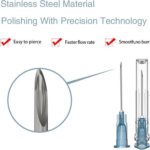 30 Gauge 1 Inch Needle: 100 Pcs Luer Lock Needles - Individually Sealed Packages (30G) in Saudi Arabia