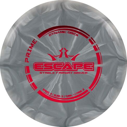 Dynamic Discs Prime Burst Escape Disc Golf Driver | Frisbee Golf Fairway Driver | Neutral Flying Golf Disc | Stamp Colors Will Vary in Kuwait