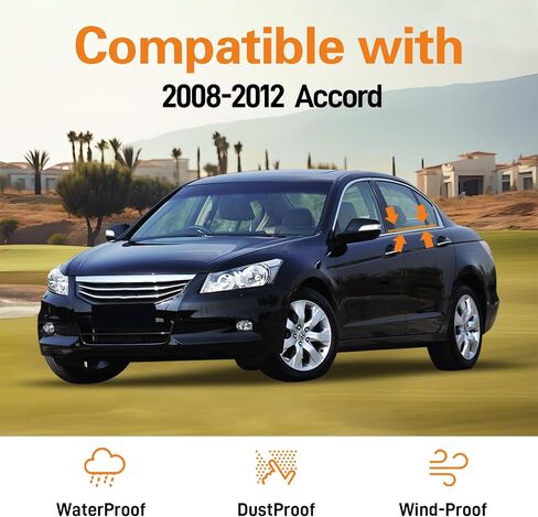 4Pcs Car Window Moulding Trim Seal Belt Weatherstrip Comptabile with Corolla 2009-2012 Replacement#75710-02210 75720-02210 75730-02190 75740-02190 in Saudi Arabia