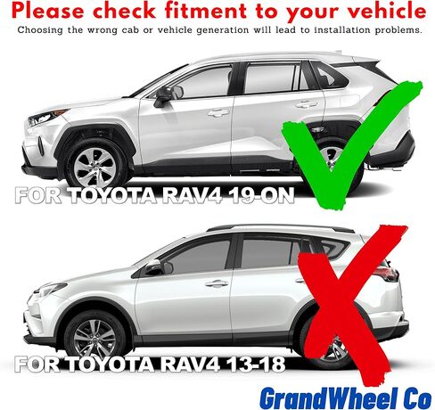 واقي من المطر بشريط ملون على النافذة الجانبية من شركة Co Smoke، متوافق مع Hyundai Santa Cruz 2022-2024 - 4 قطع. GW0378 in Kuwait