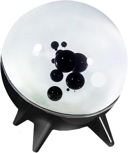 Dancing Ferrofluid with Music Rhythm Light, Ferrofluid Sound Visualizer,Symbiote in a Bottle Changes with Sound,Ideal for Gaming,PC,TV,Desktop Décor Gadgets (Black, Not a Speaker) in Saudi Arabia