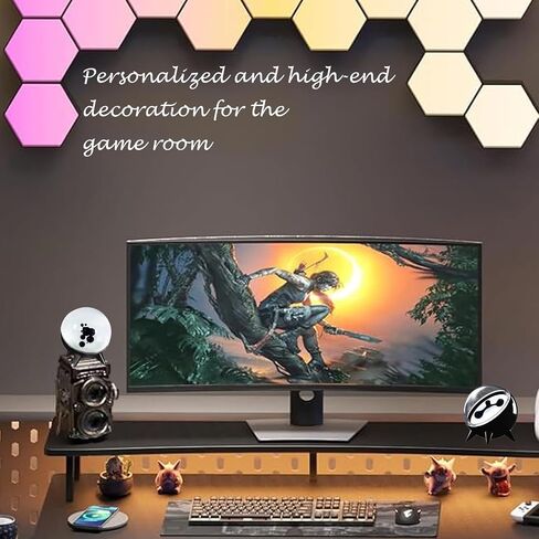 Dancing Ferrofluid with Music Rhythm Light, Ferrofluid Sound Visualizer,Symbiote in a Bottle Changes with Sound,Ideal for Gaming,PC,TV,Desktop Décor Gadgets (Black, Not a Speaker) in Saudi Arabia