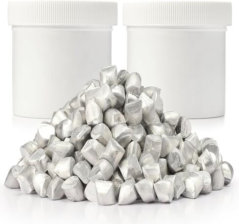 High Purity 99.6% Aluminum Chop 2 Pounds, Raw Aluminum Pellets/Granules for Metal Casting and Melting, DIY Projects, Jewelry Making, Chemical Reactions, and Household Repairs (2, Pound) in Saudi Arabia