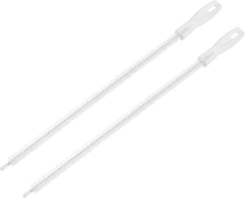 uxcell 2 Pcs Drain Cleaner Brush, 18.5 Inches Extra Long Pipe Cleaner Brush, Stainless Steel Bendable Sewer Cleaner Brush Tube Cleaner Brush for Sewer, Kitchen Sink, Shower in Saudi Arabia