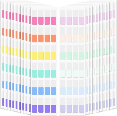 240PCS Sticky Index Tabs, Colored Strip Page Markers, Writable and Repositionable File Tabs Flags for Pages, Reading Notes, Classify Files, 12 Colors(1.8x1 inch) in Saudi Arabia