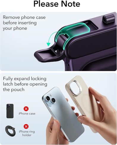 ESR Waterproof Phone Pouch for iPhone 13/14 / 15, Underwater Touch Sensitivity, IPX8 Floating Waterproof Cellphone Case with Lanyard, Dry Bag for Snorkeling, Black, 2 Pack in Saudi Arabia