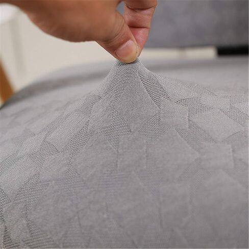 Jinzio Computer Office Chair Slipcover - Split Protective & Stretch Micro Fiber Universal Desk Chair Cover Task Protector Rotating Chair Seat Cover, Grey in Saudi Arabia