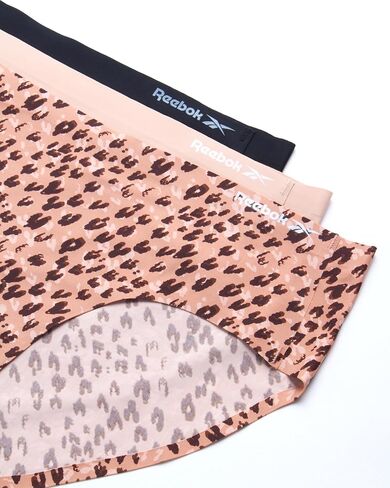 Reebok Women's Hipster Briefs - 3 Pack Stretch Performance Breathable Hipster Panties - Seamless Underwear for Women (S-XL), Size Large, Orchid Hush/Lotus/Black in Saudi Arabia