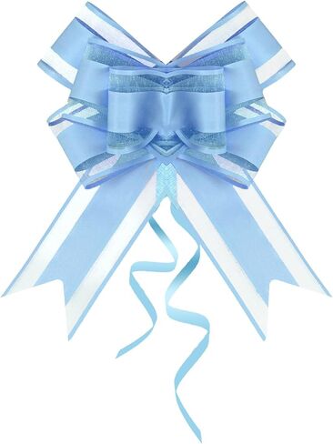 Lystaii 10 PCS Large Pull Bows Wrapping Ribbon Pull Bows Gift Bows for Birthday Presents Wedding Gift Baskets Presents Package Bow Decoration (Pink) in Kuwait