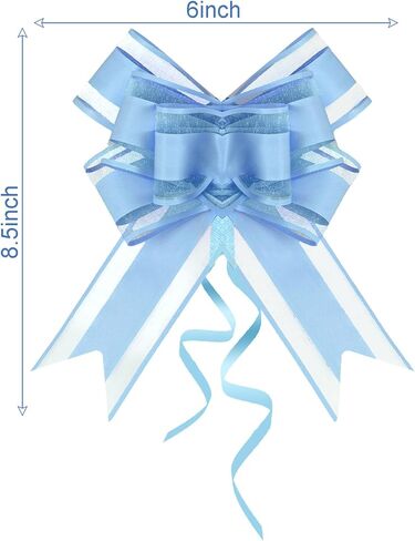 Lystaii 10 PCS Large Pull Bows Wrapping Ribbon Pull Bows Gift Bows for Birthday Presents Wedding Gift Baskets Presents Package Bow Decoration (Pink) in Kuwait