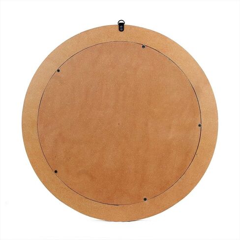 Premium Nautical Round Rope Mirror - Brwon Framed Full Length Wall Mirror for Makeup and Home Decor Modern Decorative for Bathroom, Living Room, Bedroom (18 Inch) in Saudi Arabia