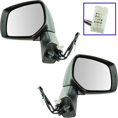 TRQ Mirror Set Compatible with 2018-2021 Volkswagen Tiguan in Saudi Arabia