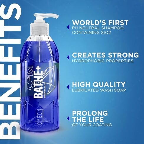 Bathe+ 1000ml - Sio2 Ceramic Coating Infused Car Wash - pH Neutral - Instant Hydrophobic Protection - Self Cleaning Properties - Perfect for Maintaining Your Car Ceramic Coating in Saudi Arabia