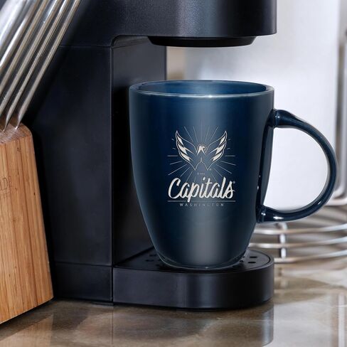 مج ريكو إندستريز NHL Hockey Washington Capitals Sunburst سعة 18 أونصة من السيراميك المحفور بالليزر in Saudi Arabia
