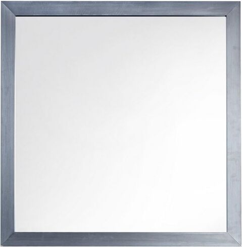 Benjara، مرآة تسريحة موكو سوداء مقاس 40 × 40، شكل مربع، طراز حديث، إطار نهائي in Kuwait