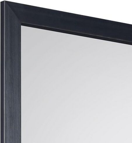 Benjara، مرآة تسريحة موكو سوداء مقاس 40 × 40، شكل مربع، طراز حديث، إطار نهائي in Kuwait