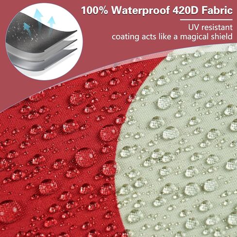Tchvt Playset Canopy Replacement - 52" x 90" Swing Set Canopy Cover Replacement for Outdoor Kids Playground Roof Accessories (90inch, Red with dots) in Saudi Arabia