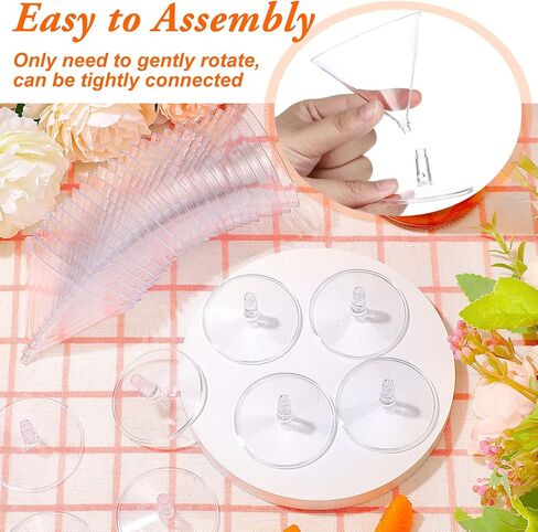 100 Packs Clear Plastic Martini Glasses 2oz Disposable Cocktail Glasses Mini Dessert Cups Shooter Shot Glasses for Parties Wedding Events, Cocktails Parties in Saudi Arabia