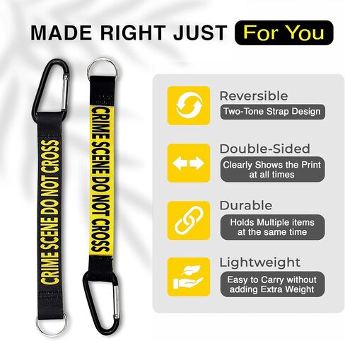 EASTEX Crime Scene Lanyard Keychain - Forensic Science ID Lanyards for Keys for Men Women - ID Badge Holder for Badges Fob in Saudi Arabia