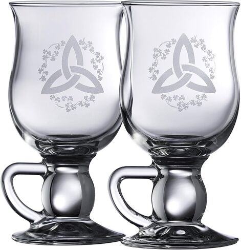Trinity Knot Shamrock Latte (1 Pair), Clear in Saudi Arabia