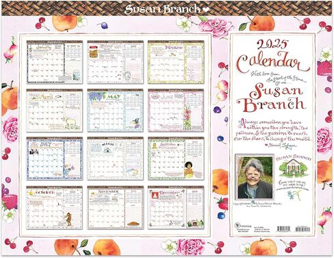 TF PUBLISHING 2025-2026 Susan Branch 2-Year Small Monthly Pocket Planner - 2-Page Large Calendar Grid and Lined Notes Section in Back - Monthly Day Planner for Purse - 3.5" x 6.5" in Saudi Arabia