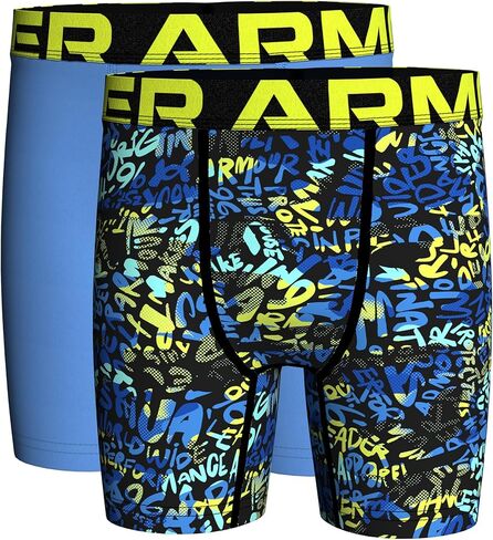 Under Armour UA PERFORMANCE TECH- PRINTS 3PK, Morphe Green - Three Pack, YL in Saudi Arabia