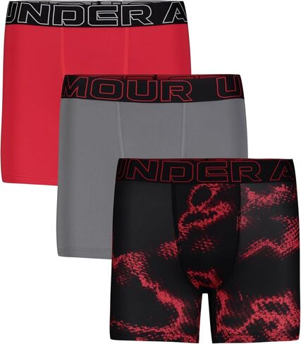 Under Armour UA PERFORMANCE TECH- PRINTS 3PK, Morphe Green - Three Pack, YL in Saudi Arabia