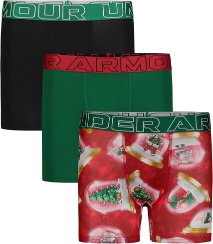 Under Armour UA PERFORMANCE TECH- PRINTS 3PK, Morphe Green - Three Pack, YL in Saudi Arabia