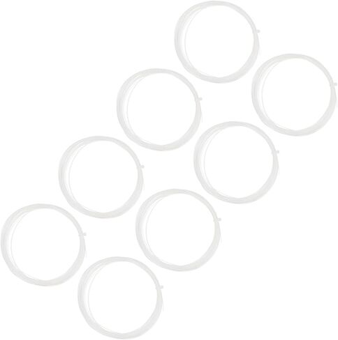 M METERXITY 8Pcs Badminton Racket String - High Flexibility Training Nylon Racquet String Line Badminton Repair Accessory for Badminton (10Mx0.75mm, Beige) in Kuwait