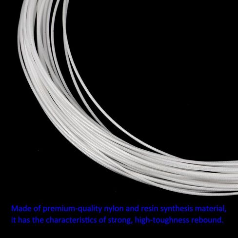 M METERXITY 8Pcs Badminton Racket String - High Flexibility Training Nylon Racquet String Line Badminton Repair Accessory for Badminton (10Mx0.75mm, Beige) in Kuwait