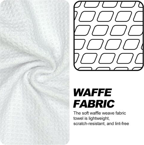 Magnetic Golf Towel with Clip, Microfiber Waffle Design - Industrial Strength Magnet for Strong Hold to Golf Bags, Carts & Clubs - Black in Kuwait