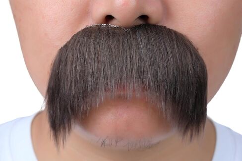 Self Adhesive Fake Mustache Party Realistic False Facial Hair Costume Accessories for Adults Novelty Halloween in Kuwait