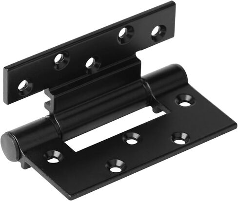 8 قطع مفصلات ألومنيوم سوداء، مفصلات أبواب مخفية مقاس 4 × 3-1/4 بوصة لغرفة النوم السكنية الداخلية in Kuwait